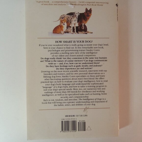 The Intelligence of Dogs by Coren, Stanley , Paperback - Picture 4 of 6